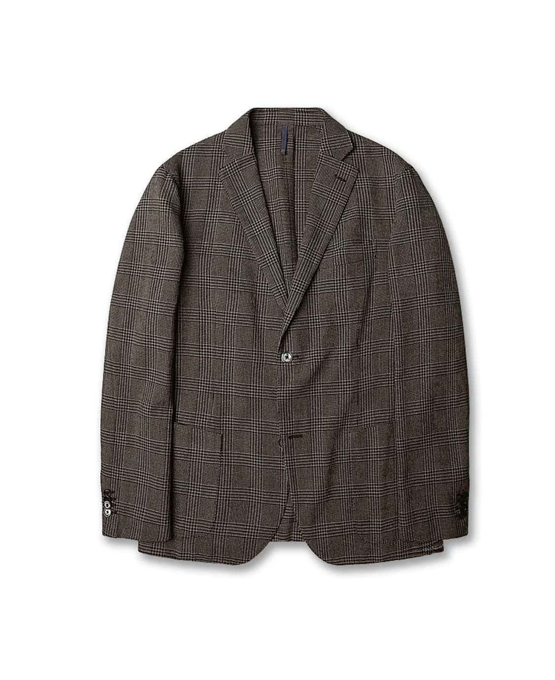몬테도로 [Montedoro] 브라운 글렌 체크 텍스처드 스포츠 자켓 상품이미지1