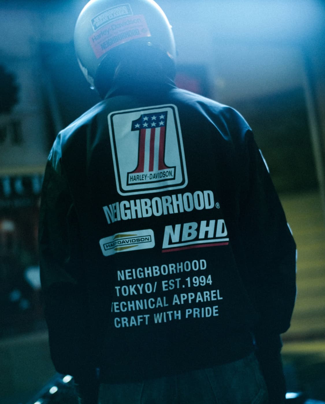 [L]네이버후드 할리데이비슨 본 레이싱 자켓 상품이미지2