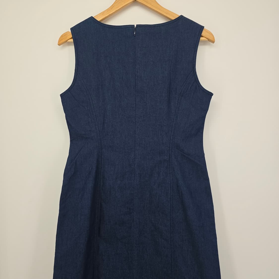The Heart Fields 네이비 데님 민소매 롱 원피스 상품이미지4