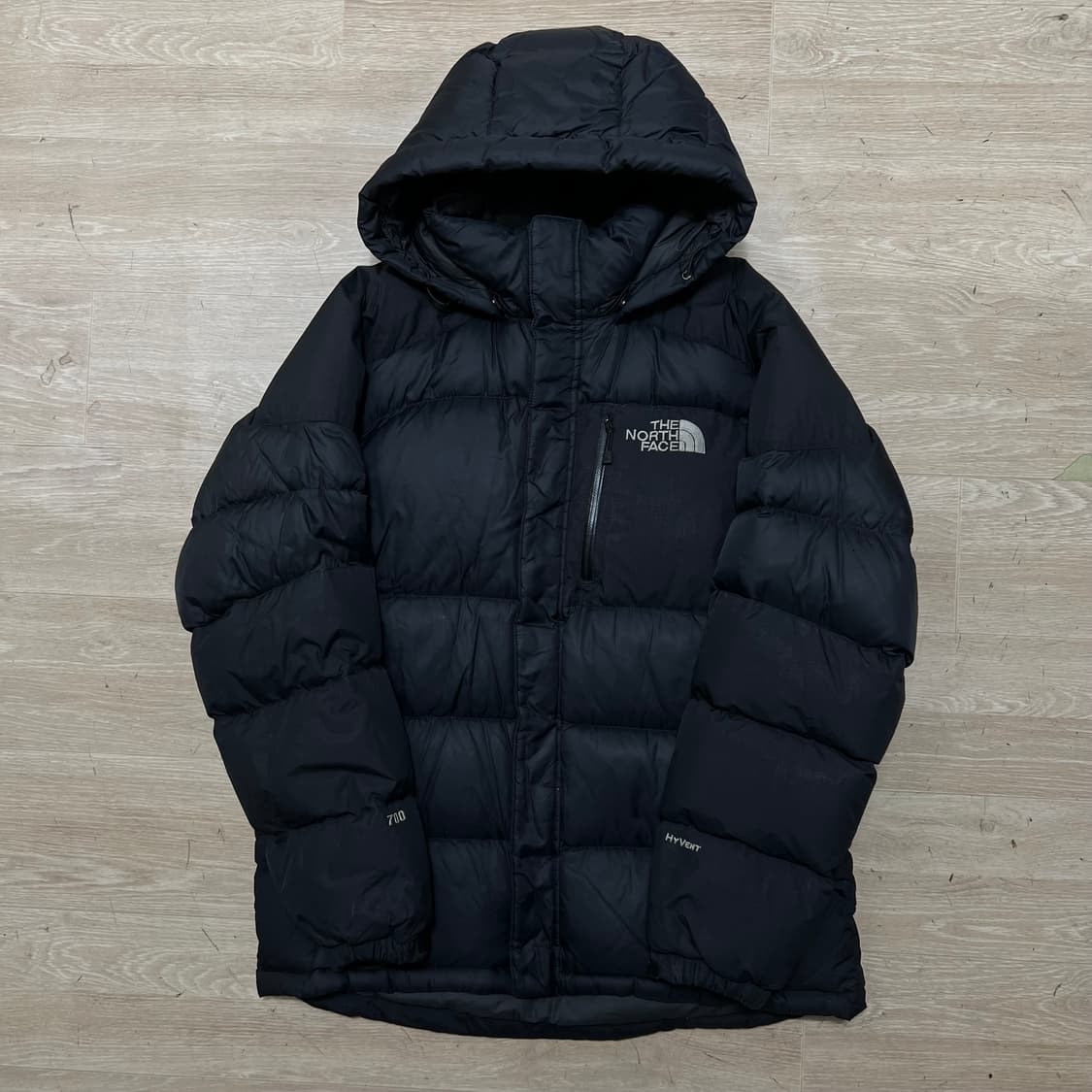노스페이스 하이벤트 구스다운 700 후드 푸퍼패딩 점퍼 [블랙] M/95 상품이미지1