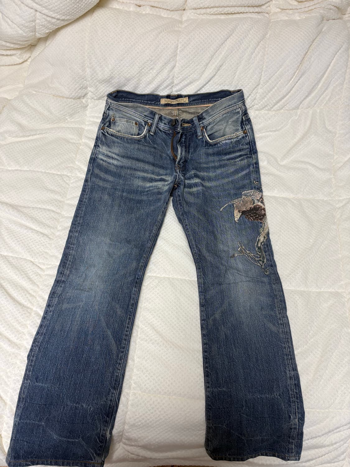 Denim Craft Embroidered Bird Denim 상품이미지2