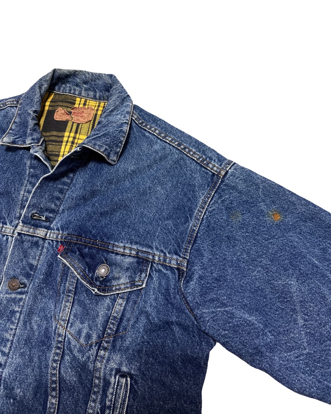 리바이스 안감 체크기모 데님 트러커 자켓 상품이미지6