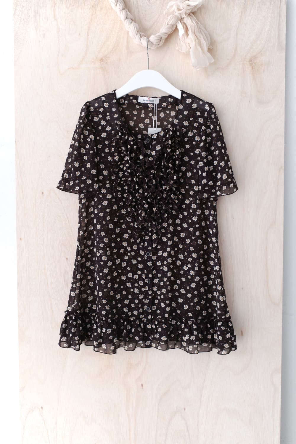 flower frill half blouse 상품이미지1