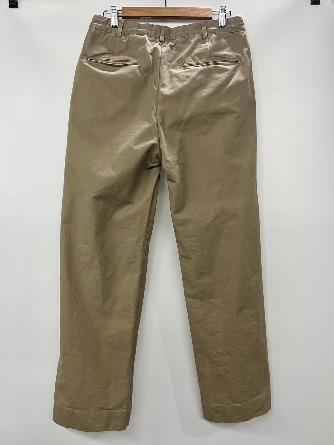 아웃스탠딩 와이드 투턱 치노 팬츠 베이지 2사이즈 (32) 상품이미지2