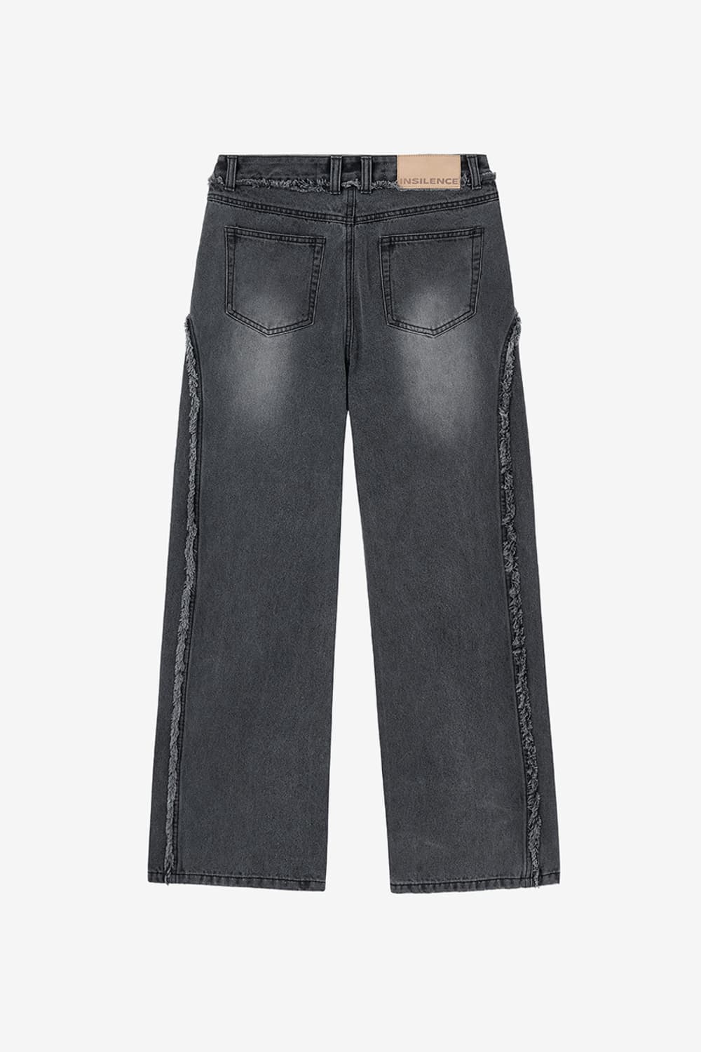 인사일런스 테슬 와이드 데님 블랙 상품이미지2