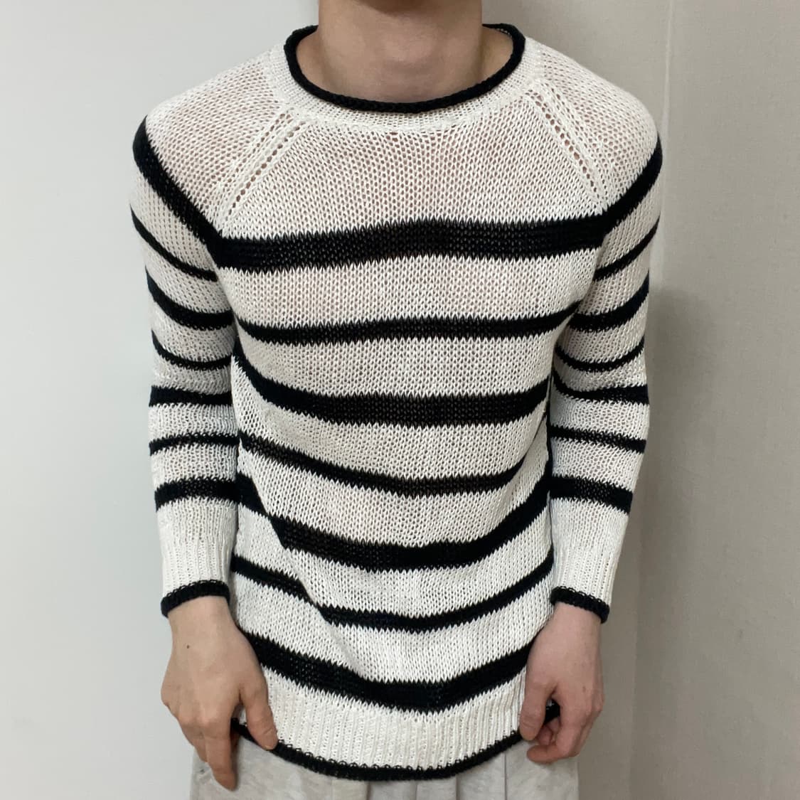 POLO RALPH LAUREN STRIPED WAFFLE KNIT 상품이미지1
