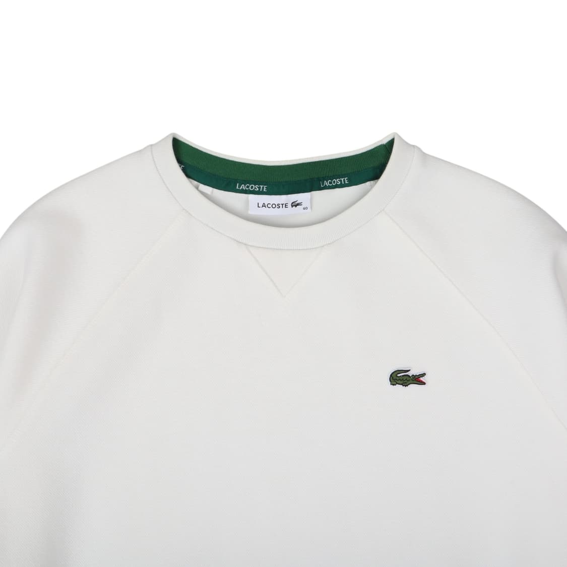 라코스테 화이트 크루넥 스웻셔츠 상품이미지2