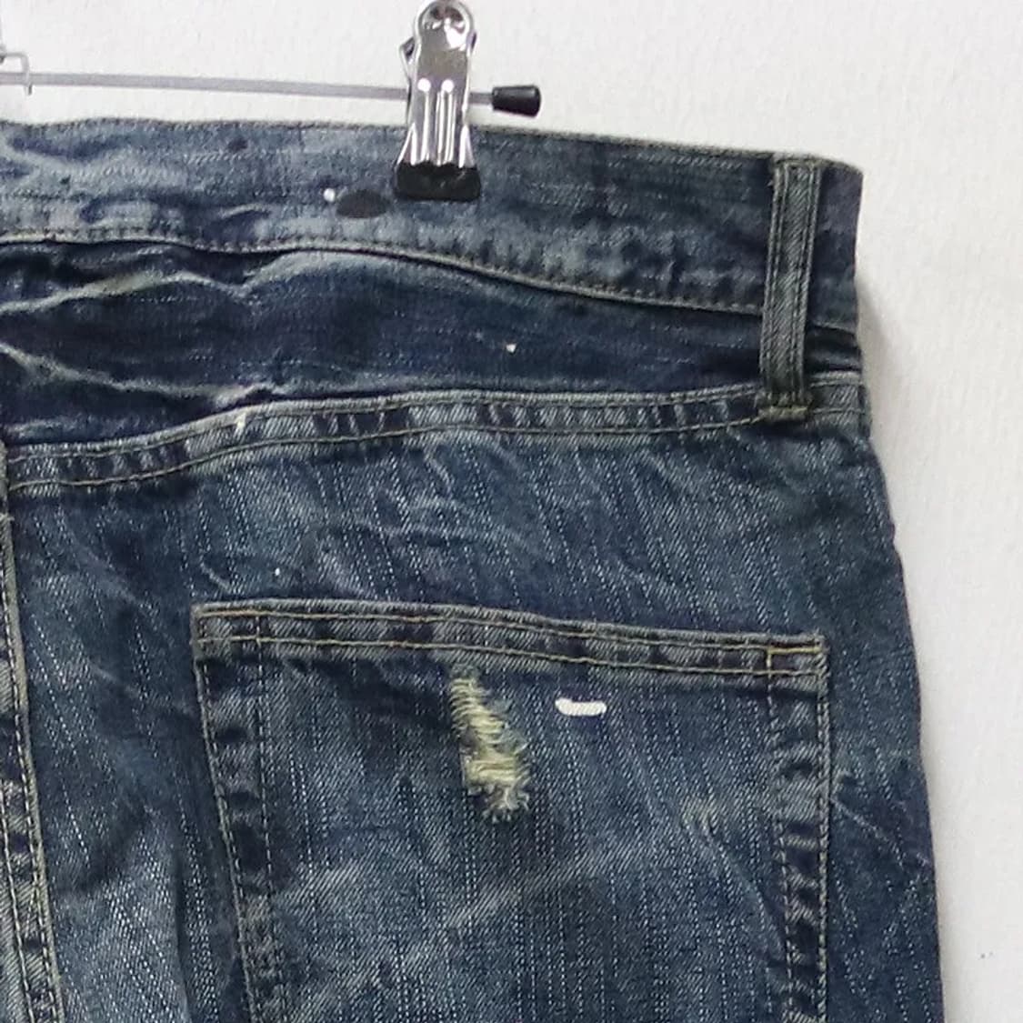 Y2K 페인팅 디테일 데님팬츠 61140 상품이미지9