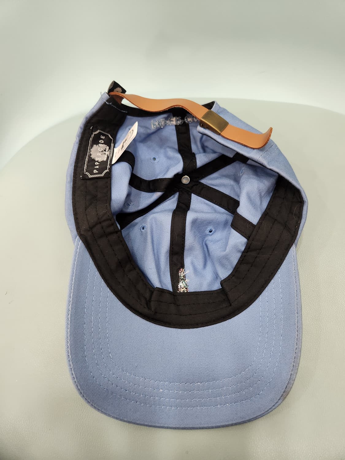 페이퍼코드 Paper Code 하늘색 바틀 자수 볼캡 모자 상품이미지5