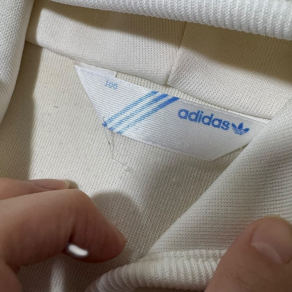 여성 아디다스 화이트 실버  트랙탑 져지 후드 상품이미지5