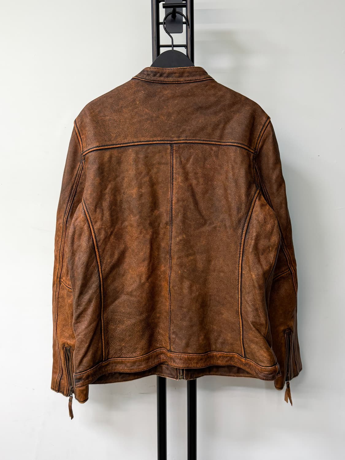 어반 바론 카우 레더 바이커 자켓 상품이미지3