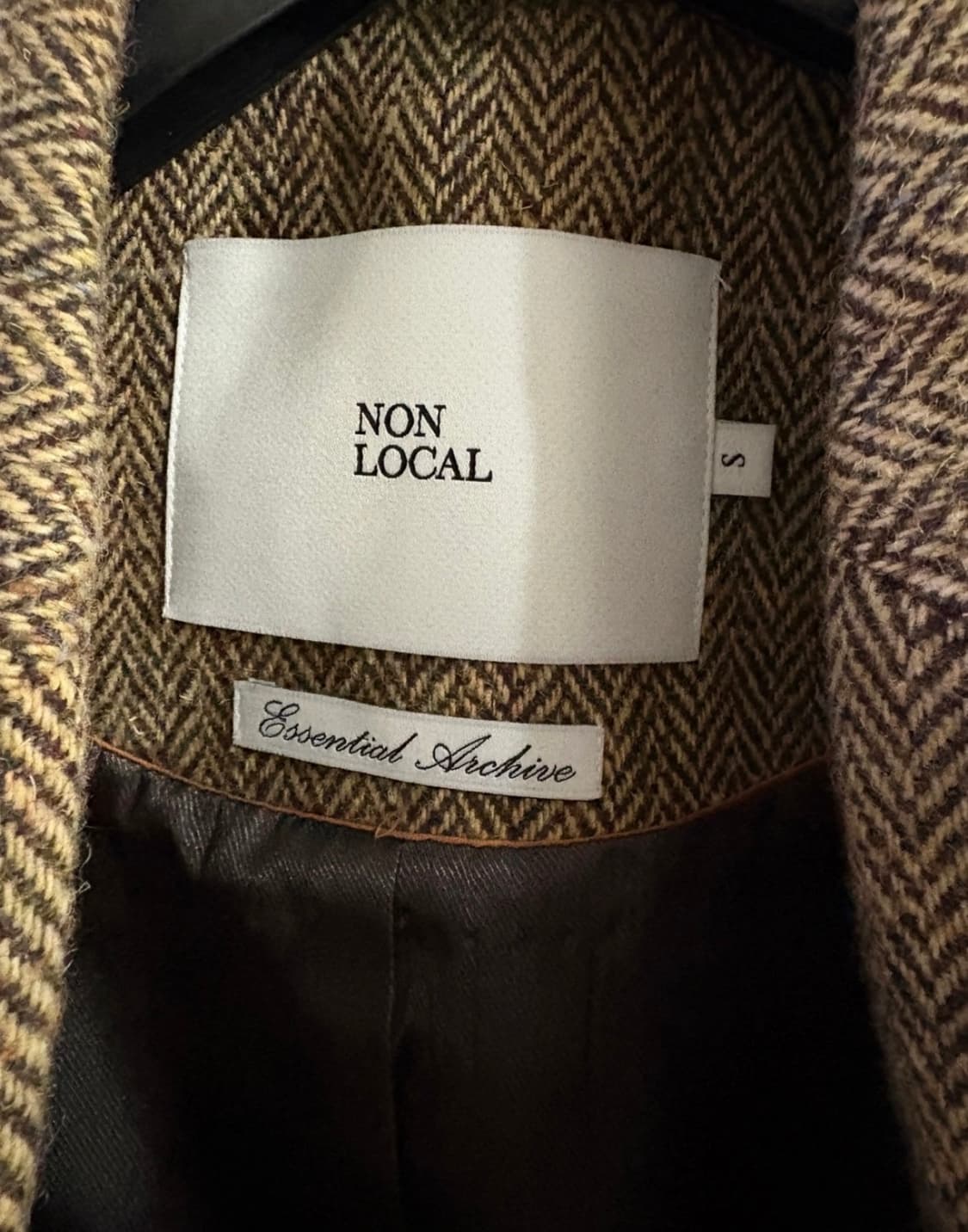 (새상품) 논로컬 울 헤링본 자켓 상품이미지2