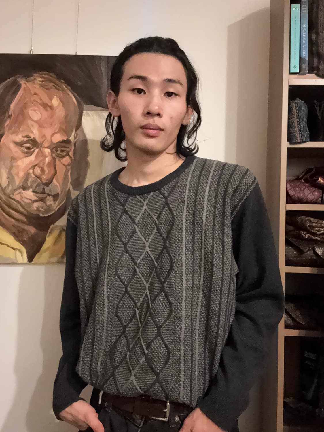 그레이 빈티지 니트 상품이미지4