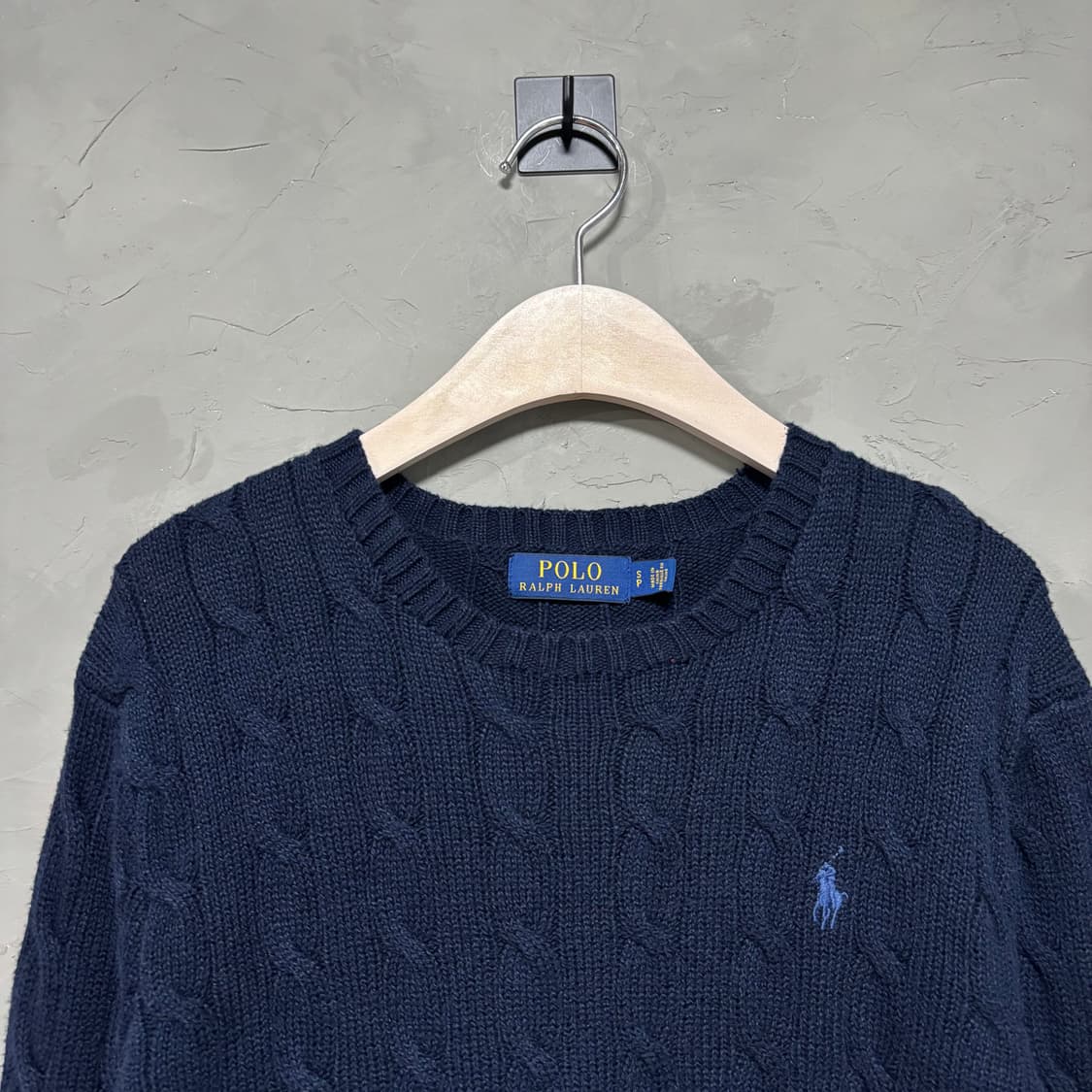 폴로 랄프로렌 신형 꽈배기 니트 네이비 블루 상품이미지2