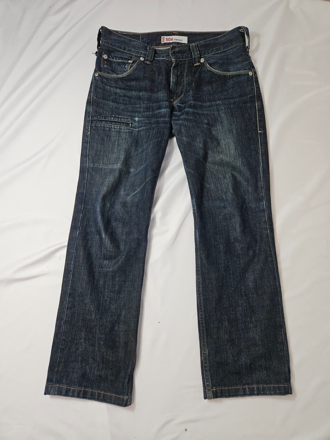 일본판 일본제 리바이스 504 워싱 데님팬츠 진 청바지 32 빈티지 상품이미지4
