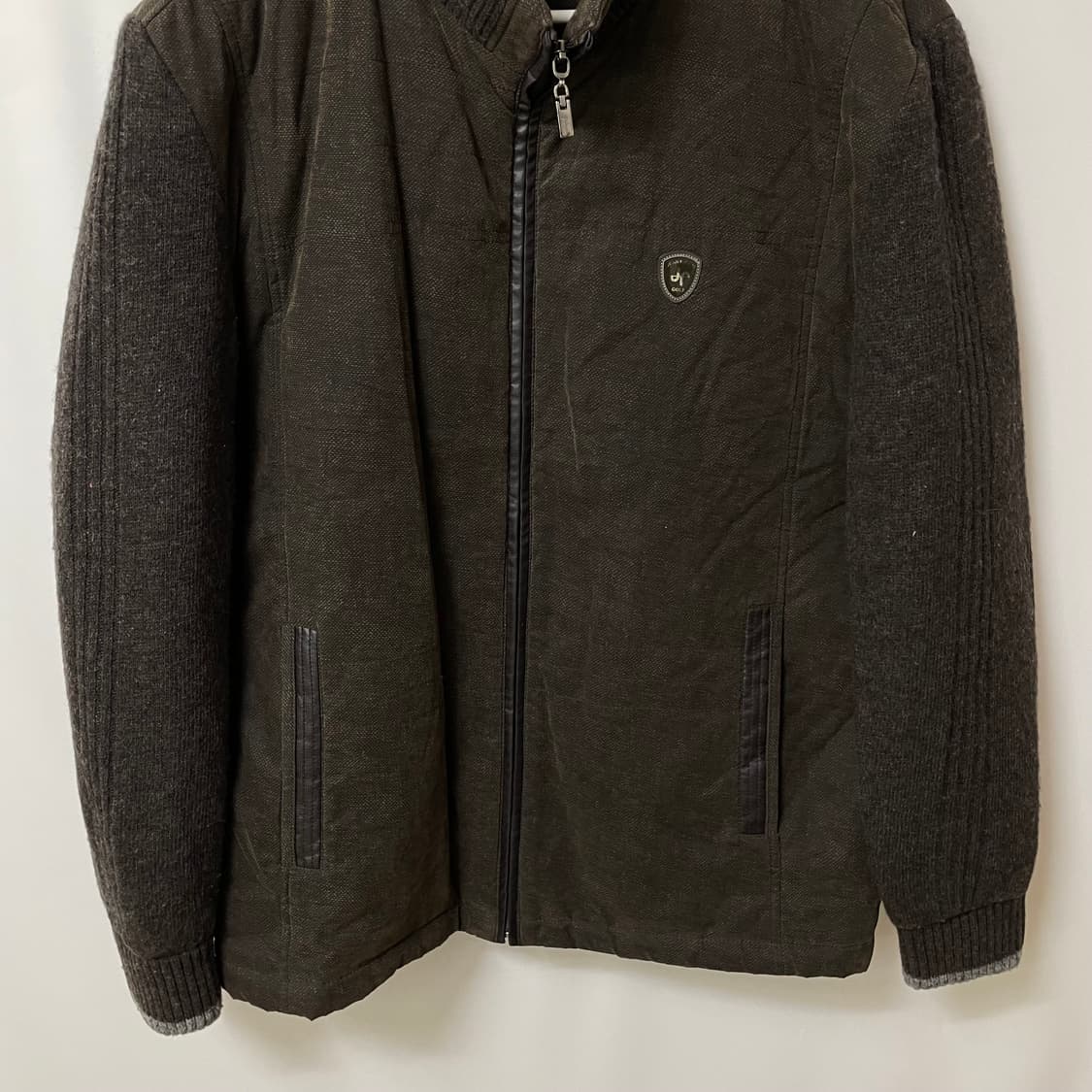 [ M ] 쟌피엘 와펜 양털내피 니트 집업자켓 상품이미지5