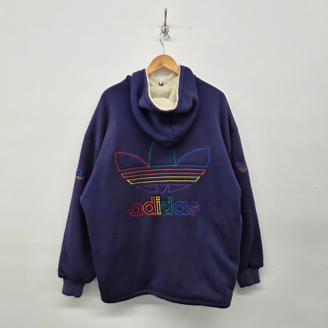 아디다스 레인보우 로고 후드집업 남성 L 상품이미지8