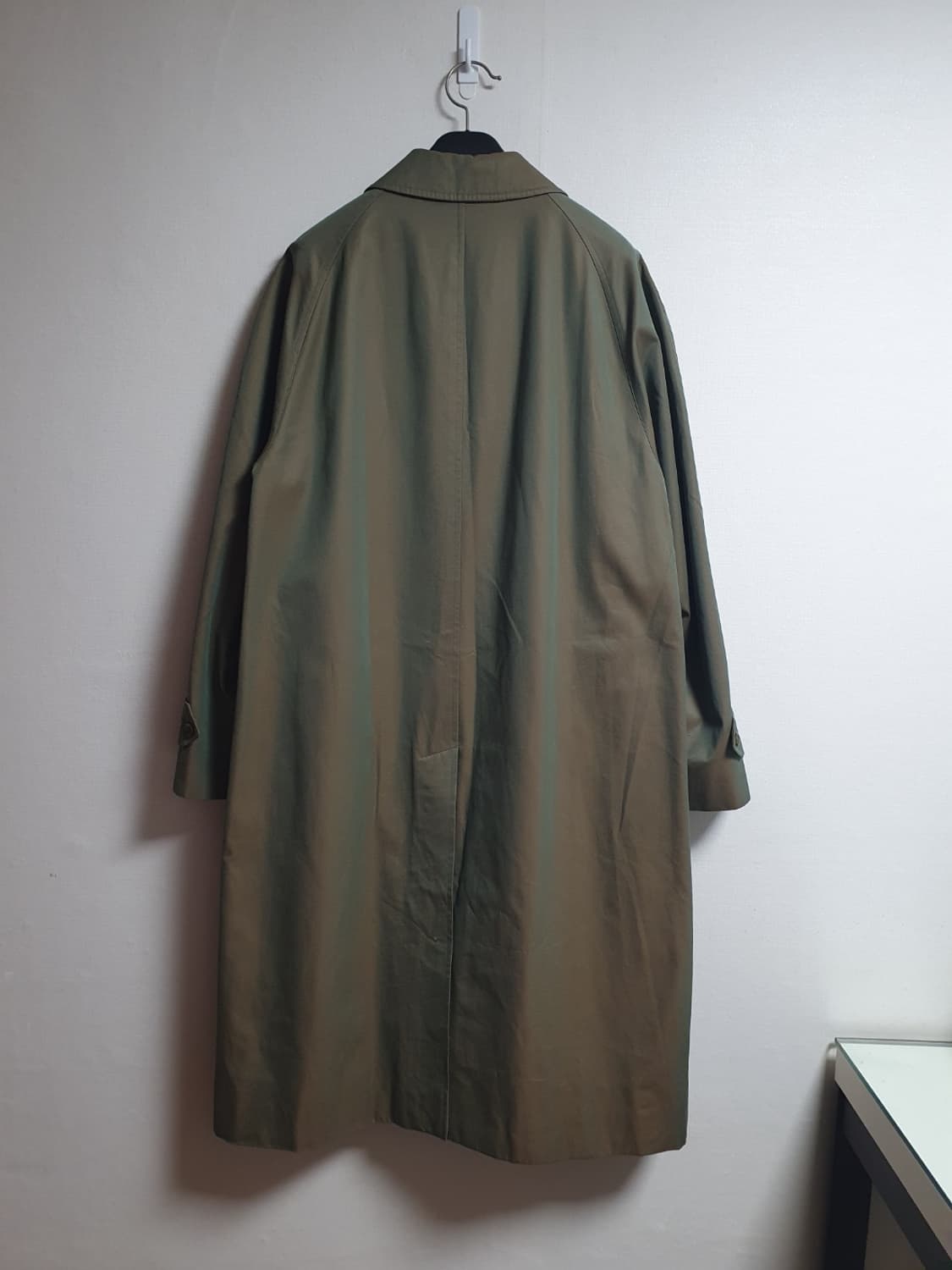 버버리 재팬라이선스 빈티지 발마칸 코트 올리브 브라운 / 100 상품이미지3