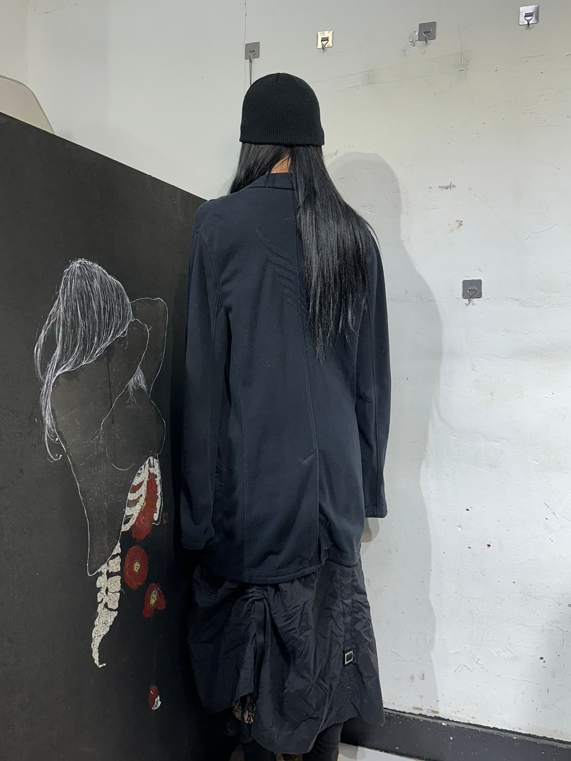 아르마니 엠포리오 블랙 롱 가디건 자켓 L 상품이미지3