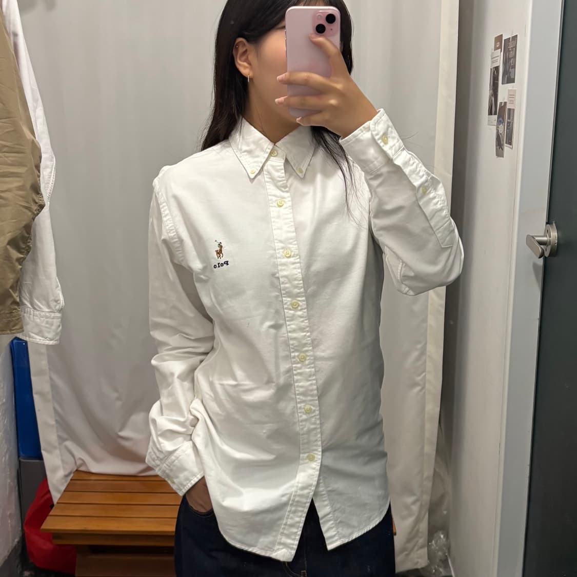 폴로 랄프로렌 무신사 익스클루시브 화이트 셔츠 S 상품이미지1
