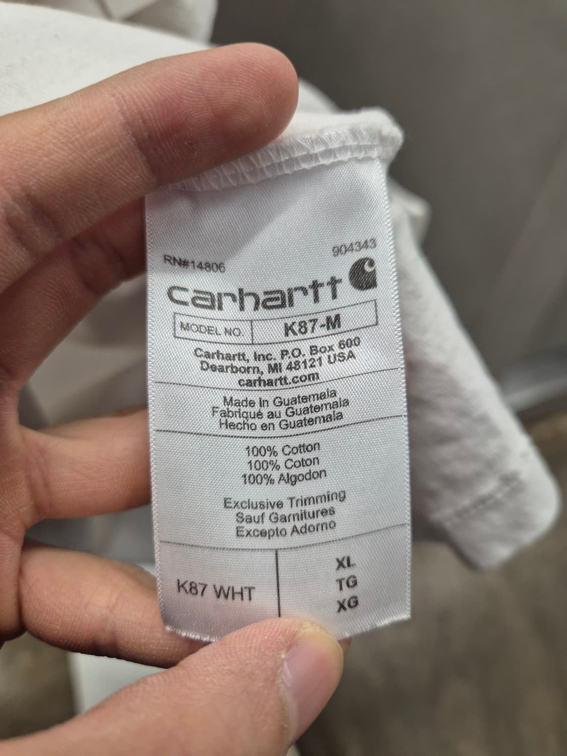 칼하트 반팔티 XL 사이즈 상품이미지7