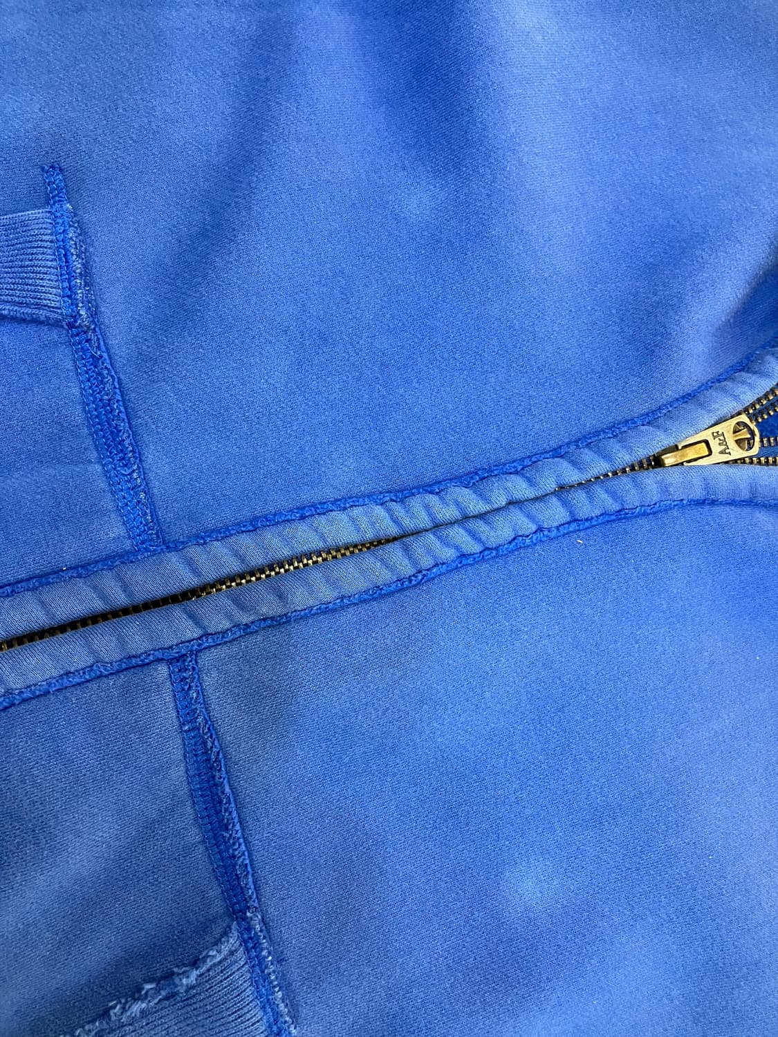 아베크롬비 블루 하이넥 후드집업 XXL 상품이미지5