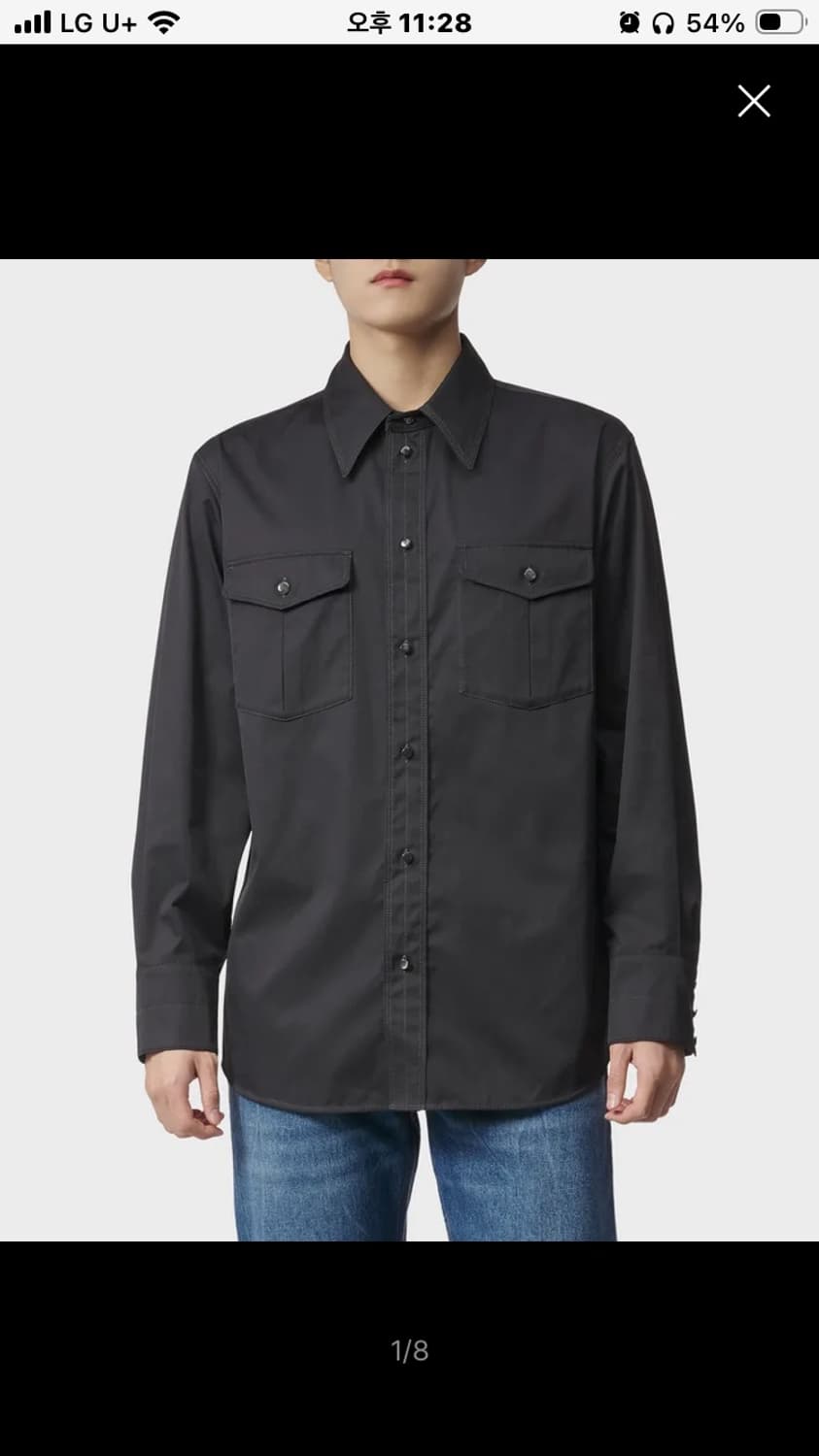 LEMAIRE 르메르 릴렉스 웨스턴 코튼 셔츠 상품이미지2