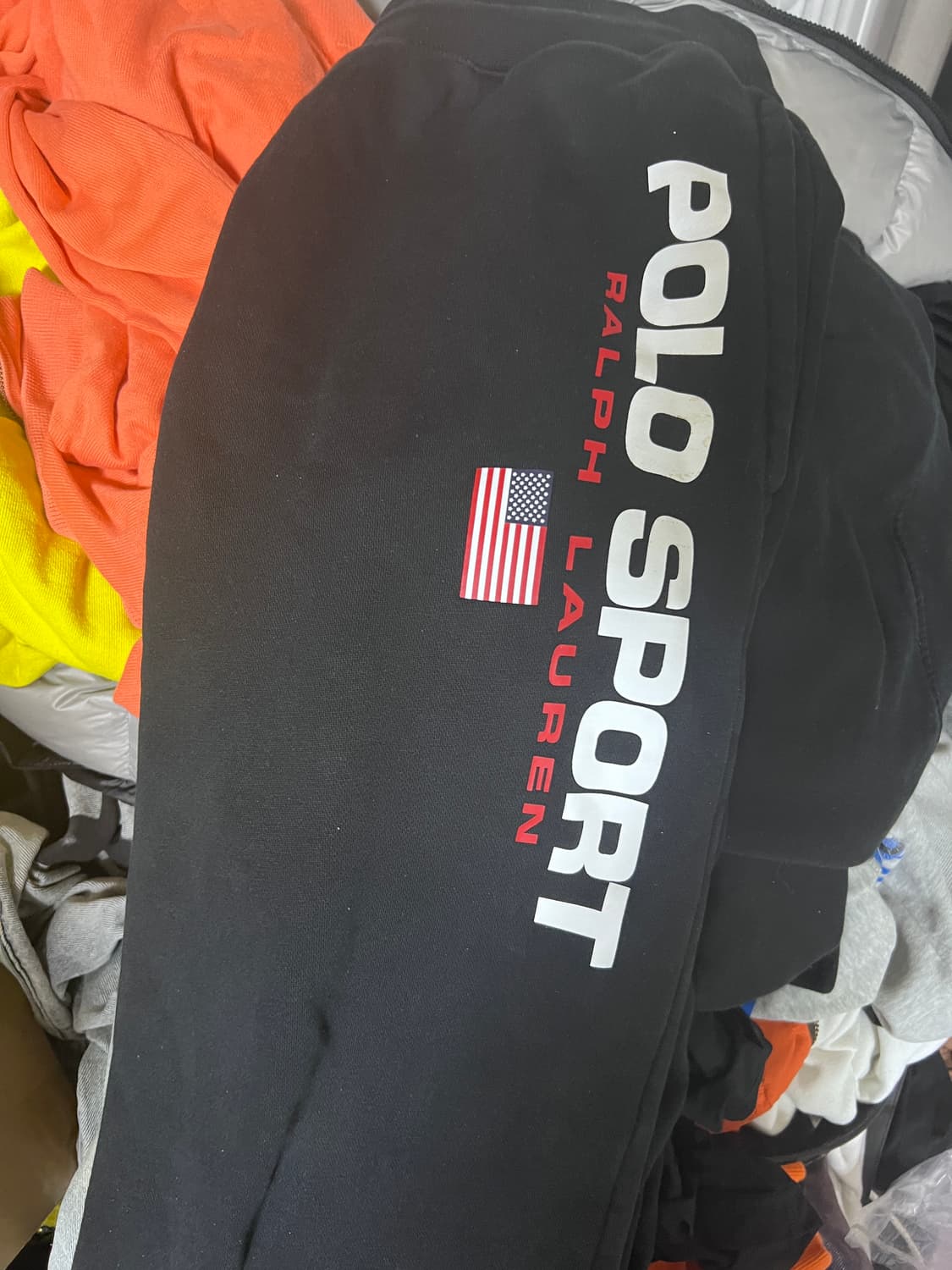 폴로 스포츠 블랙 후드티 XXL+스웨터 팬츠 세트 상품이미지6