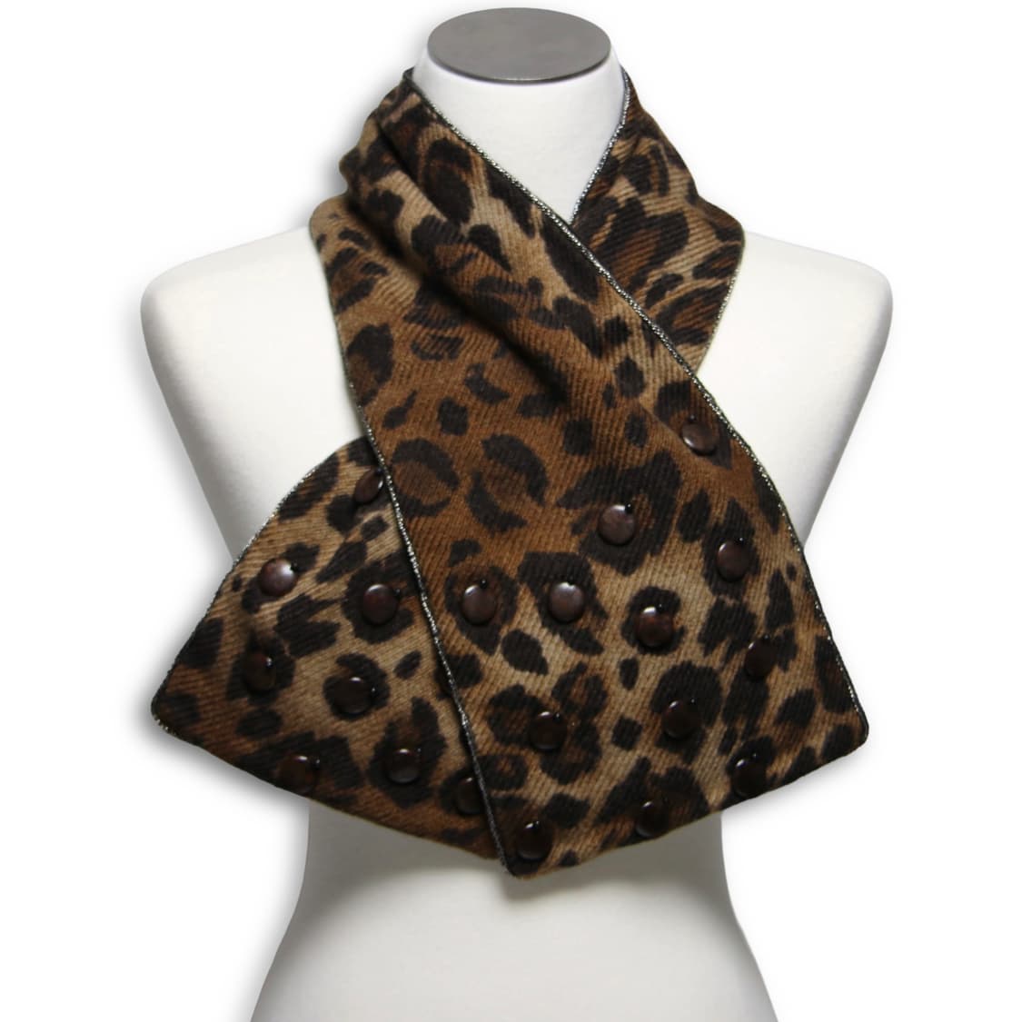 Leopard Dome Stud muffler 상품이미지5