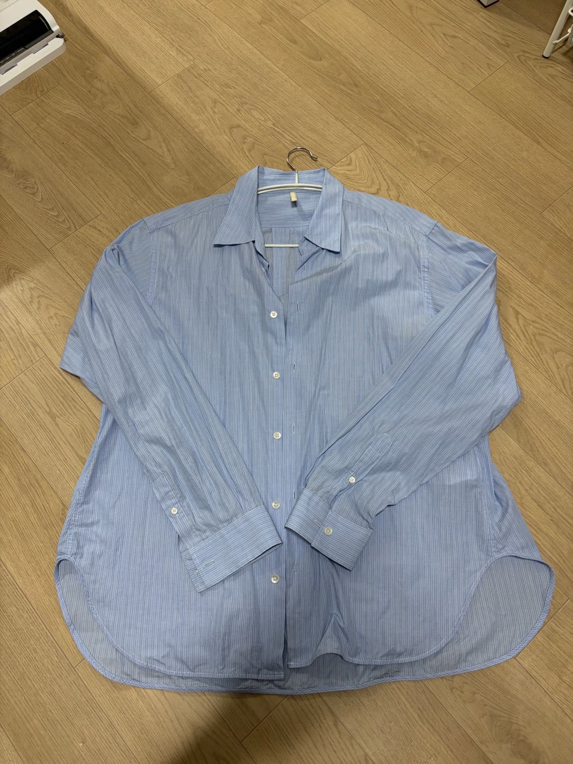 선플라워 플리즈 셔츠 블루 xl 상품이미지1