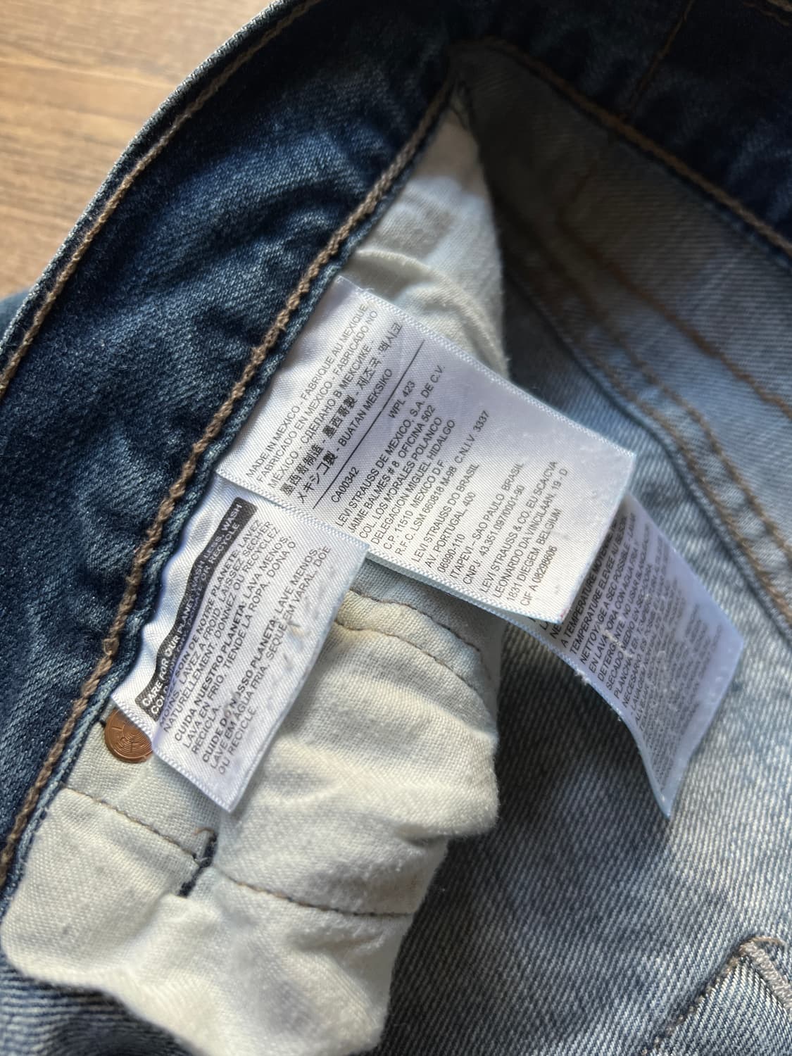 [38]리바이스 501 빈티지 워싱 스트레이트 데님 팬츠 상품이미지6