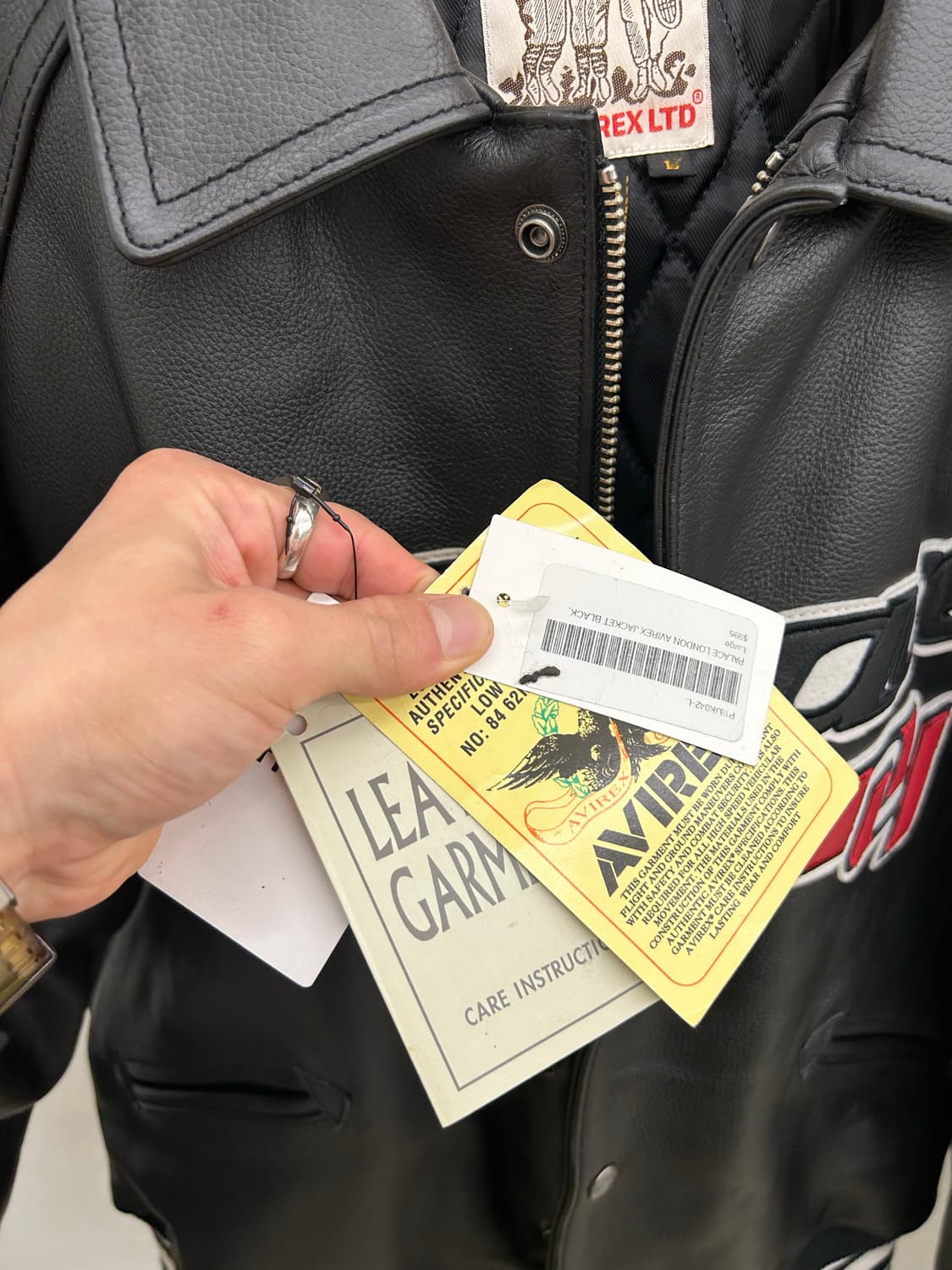 팔라스 아비렉스 런던 레더 자켓 L 상품이미지5