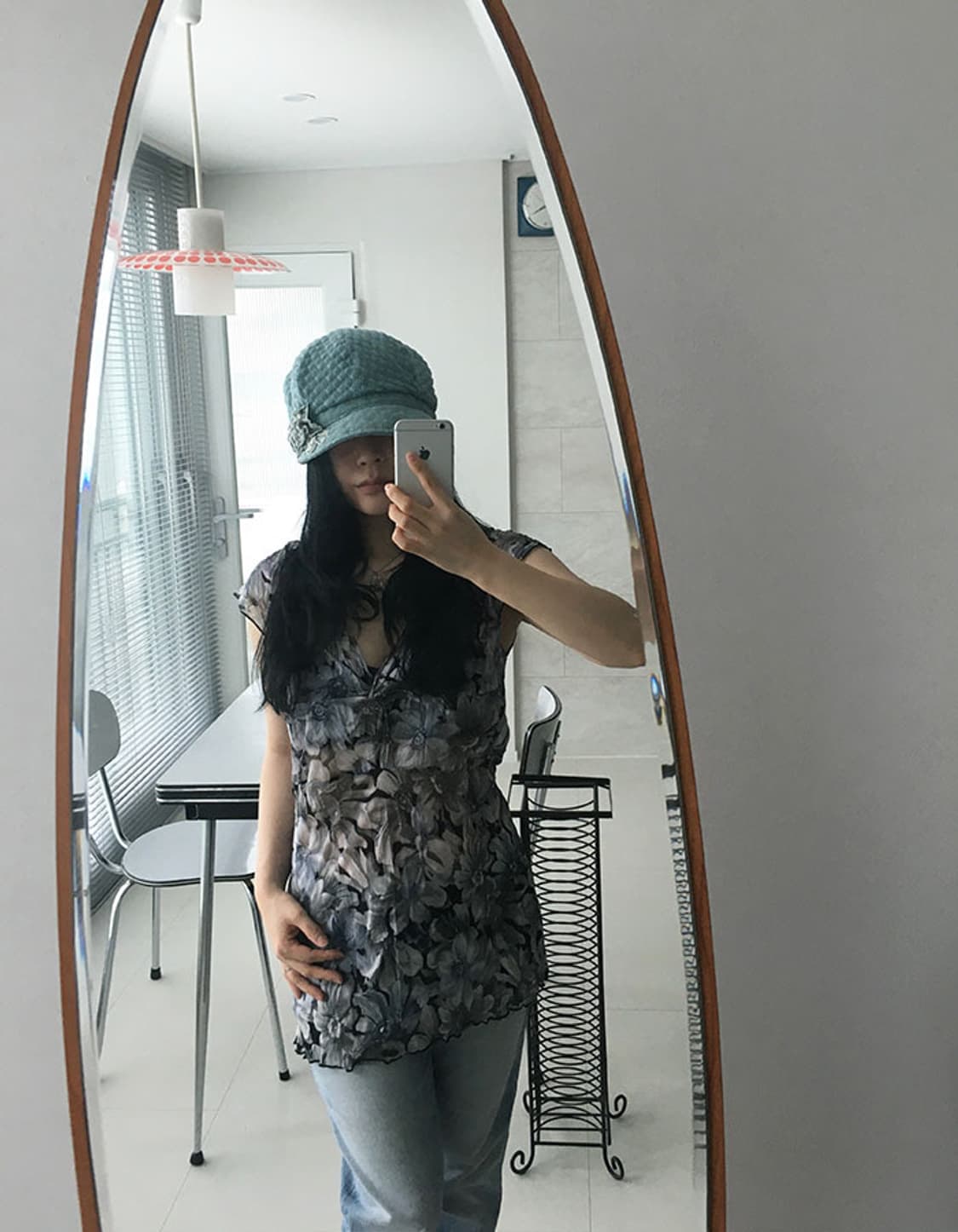 floral long top 상품이미지2