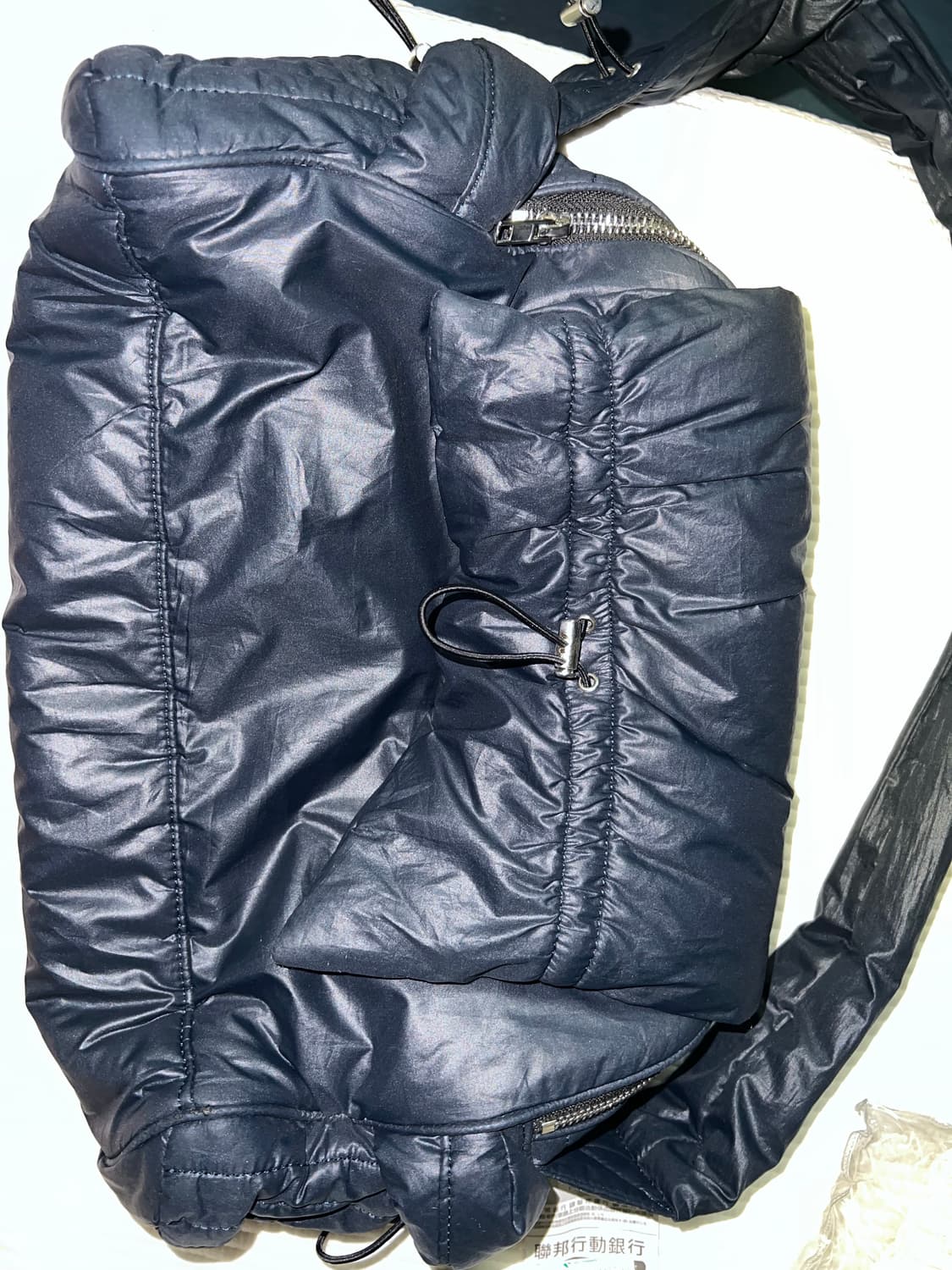 SHIRRING SHOULDER PADDED BAG NAVY 상품이미지2