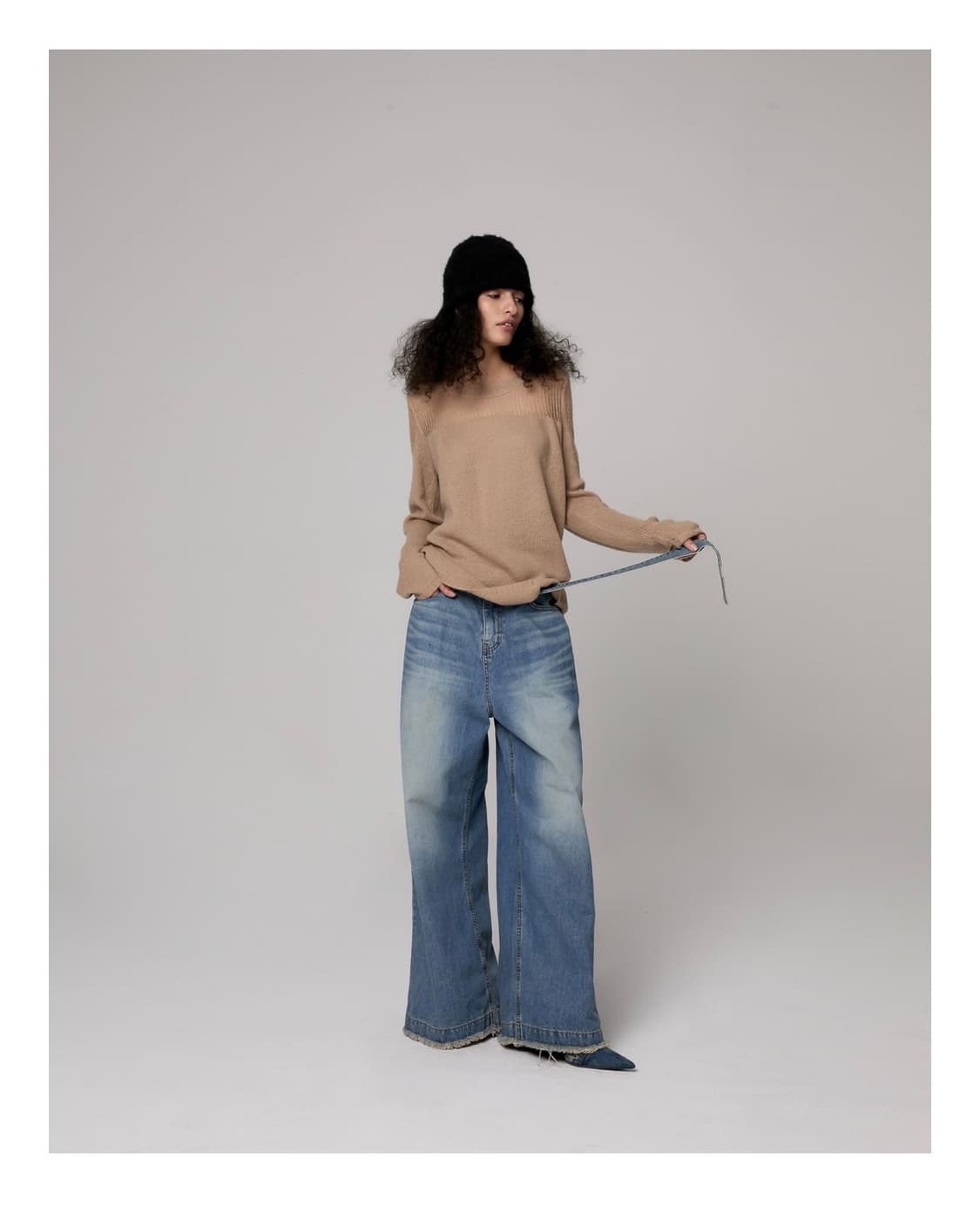 더포르타 모헤어 시어 니트 상품이미지3