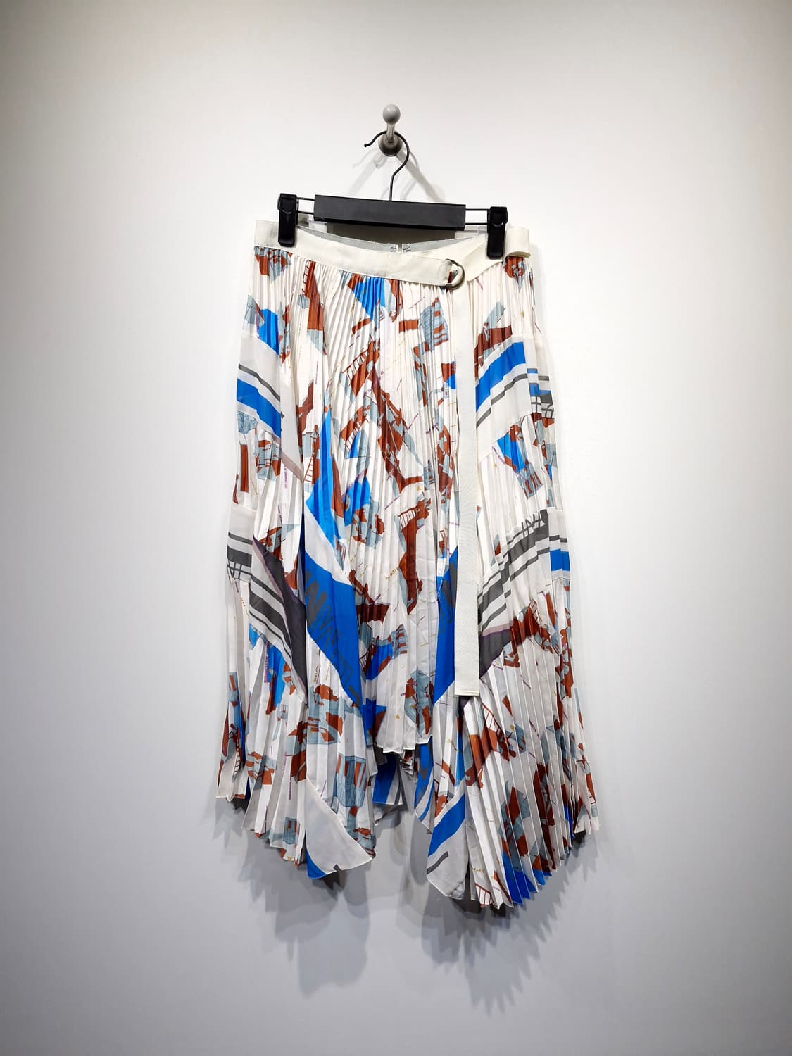 한섬타임 TIME 패턴 플리츠 스커트_호칭64 상품이미지1