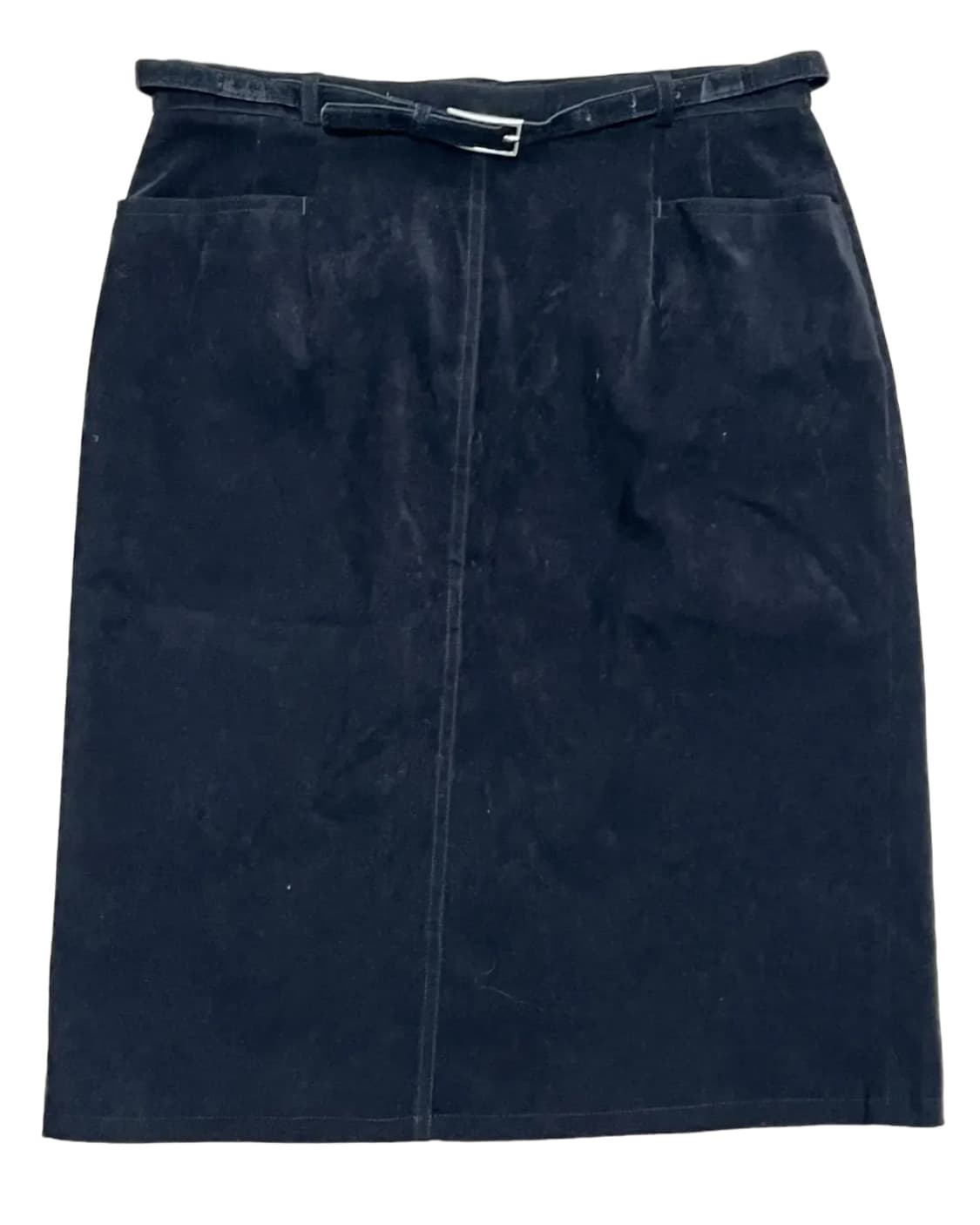 Black suede belted skirt 상품이미지1