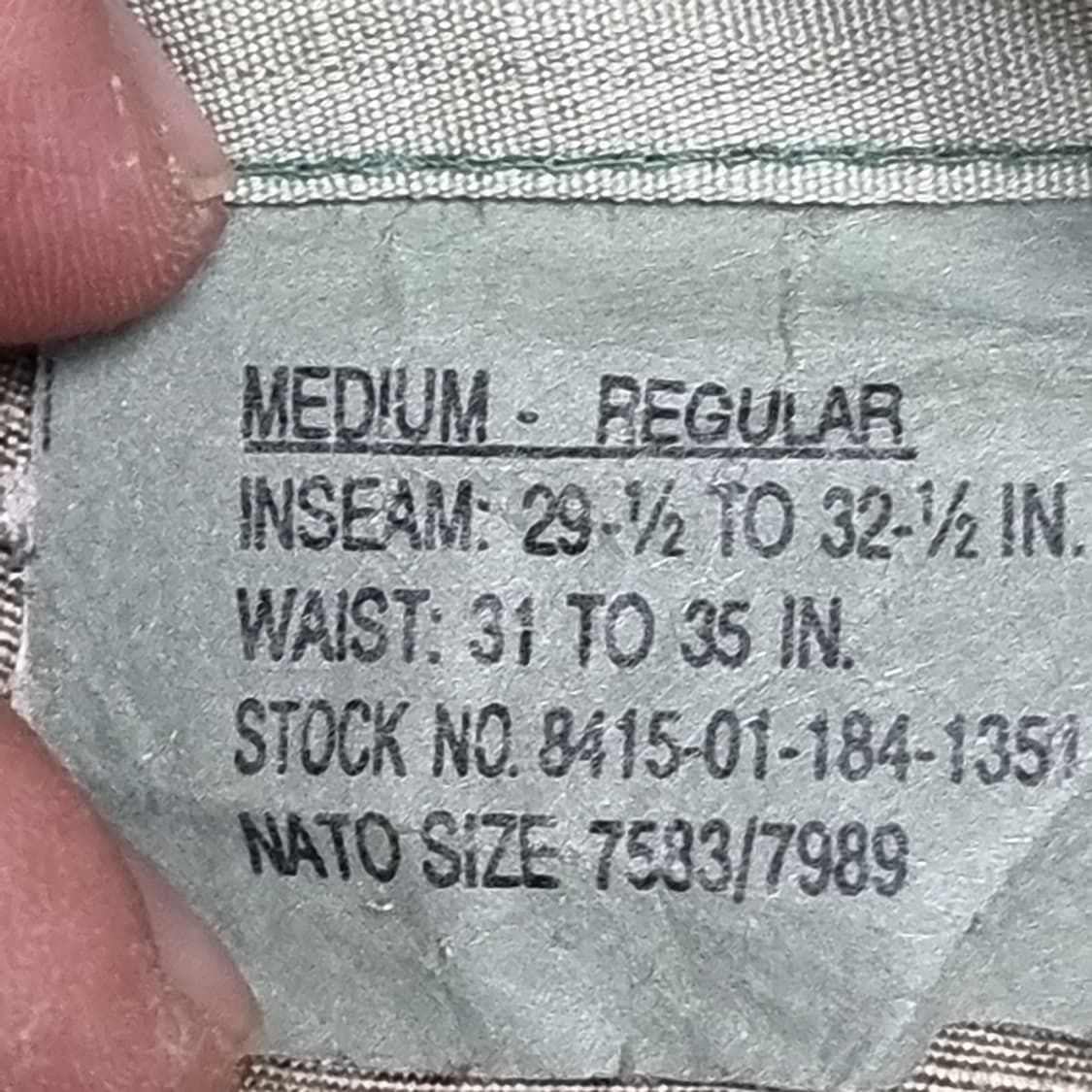 미군 우드랜드 랍스탑 바지(m-r) 상품이미지6