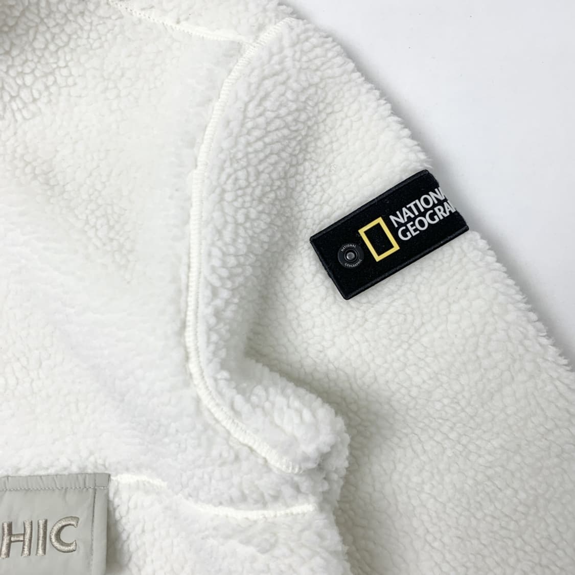 [M/정품] 내셔널지오그래픽 후드 반집업 플리스 아노락 상품이미지3
