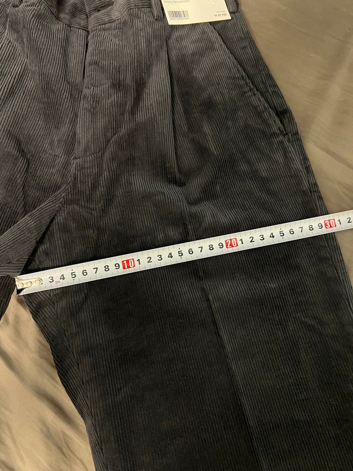 유니클로 코듀로이 골덴바지 다크그레이 xs 새제품 상품이미지9