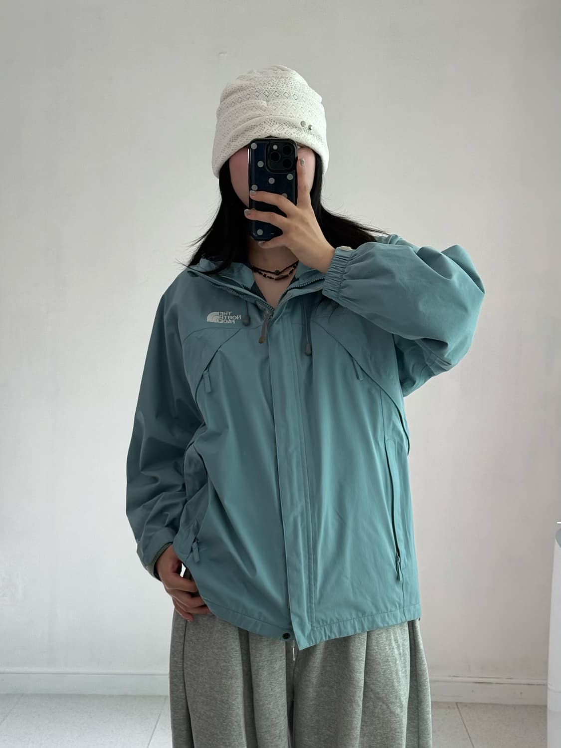노스페이스 뮤트 민트 바람막이 상품이미지1