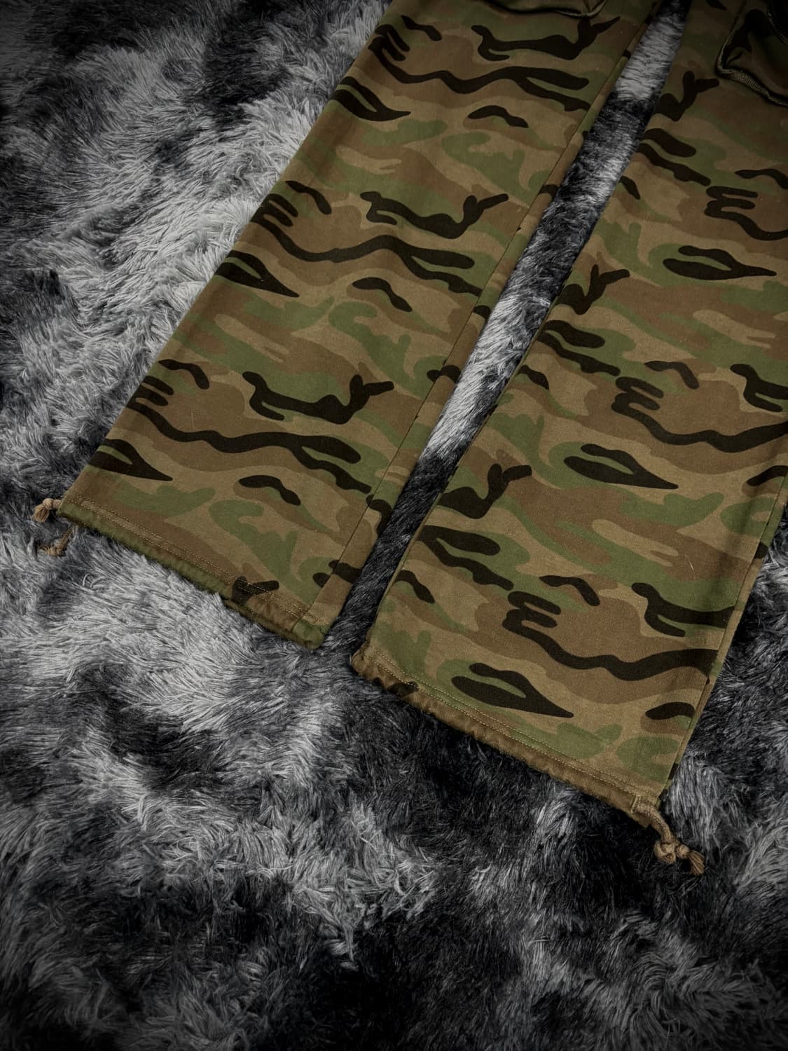 카키 카모 허리스트랩 트랙팬츠 상품이미지5