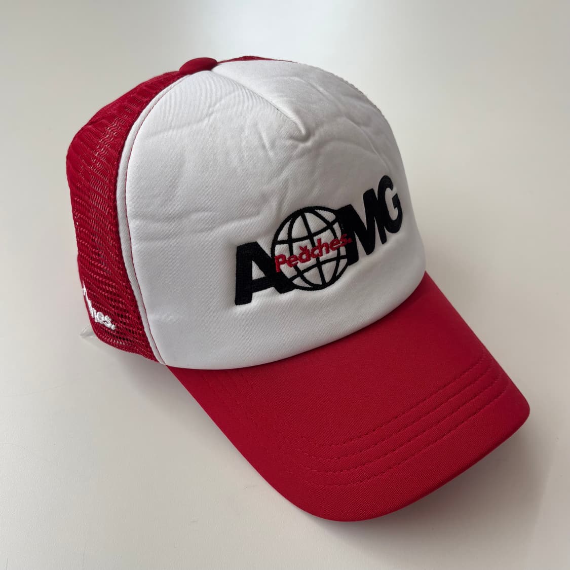 Peaches. x AOMG 'Globe' 메쉬 캡 (RED) 상품이미지3
