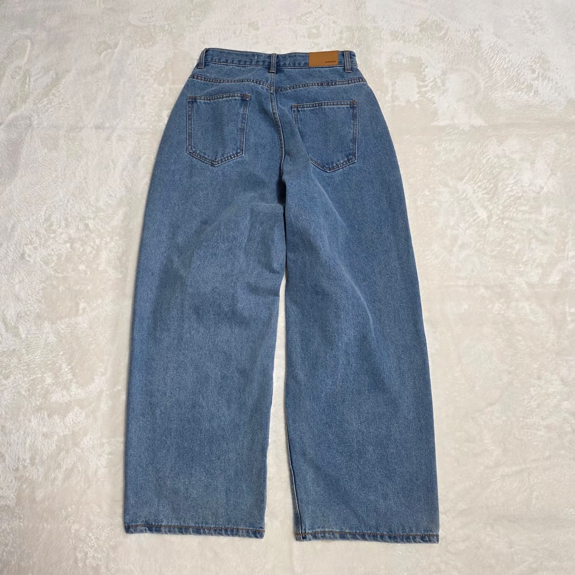 (XS)여성 어반드레스 와이드 벌룬 데님 팬츠  상품이미지3