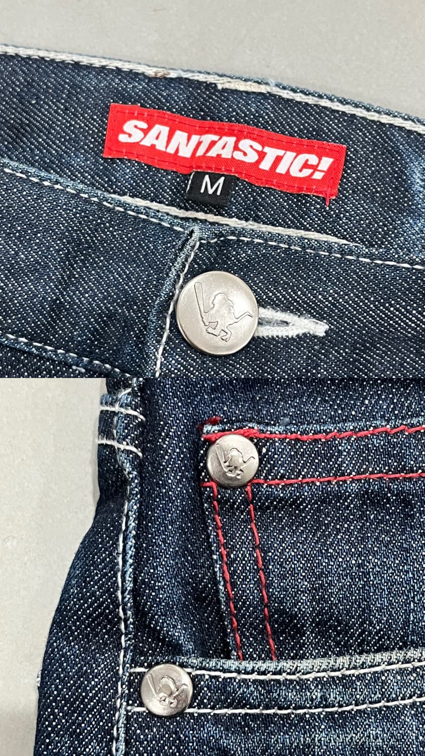 SANTASTIC! 🏏🐒💎 saru denim pants 상품이미지9