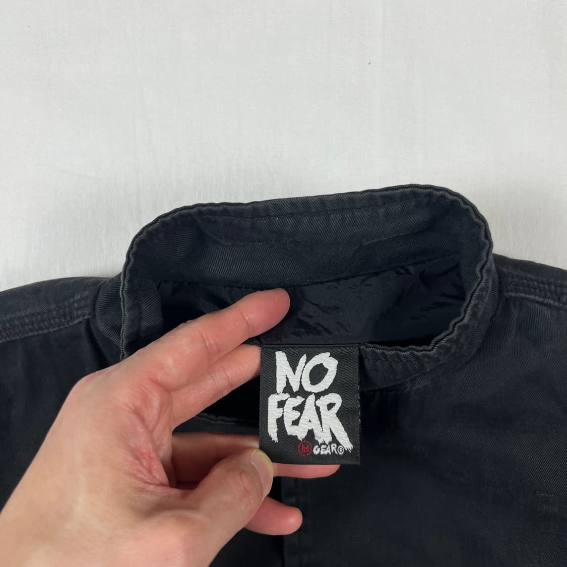 90‘s 노피어 no fear gear 빅로고 프린트 블루종 자켓 상품이미지9