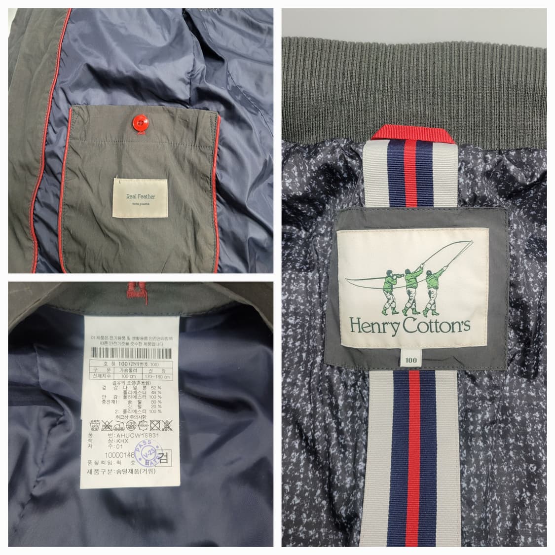 Henry Cottons 헨리코튼 구스 다운 패딩 자켓 / 남 100
 상품이미지9