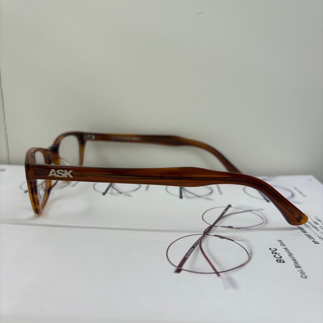 ASK 브라운 뿔테 빈티지안경 상품이미지3