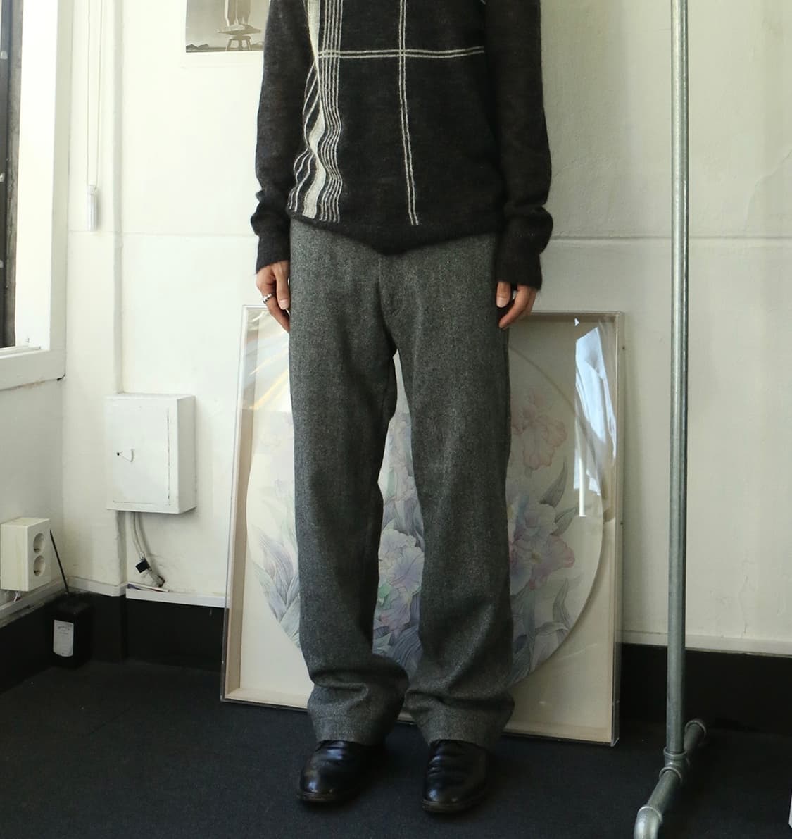 keaton chase 신치백 그레이 팬츠 상품이미지1