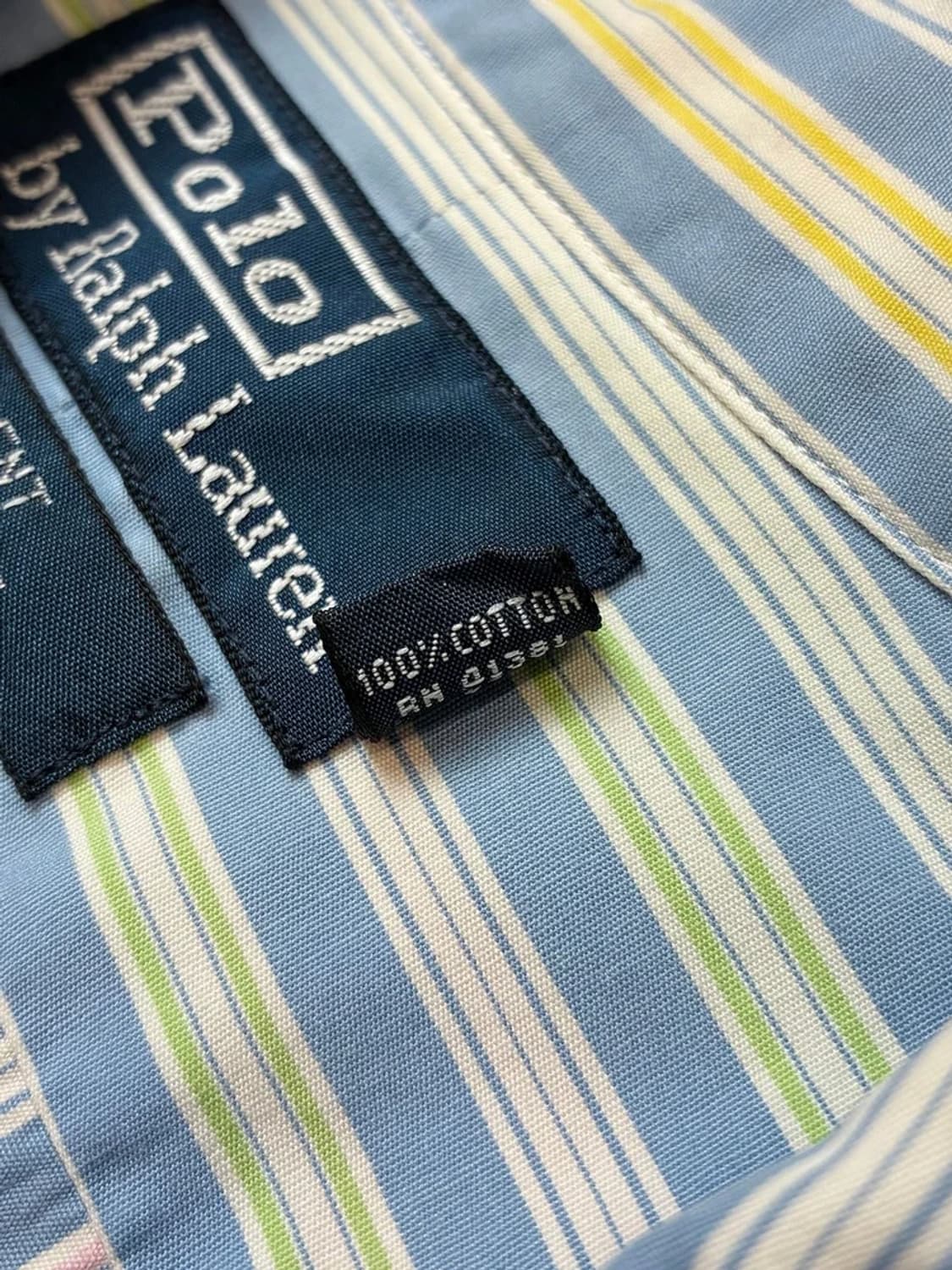 폴로 랄프로렌 컬러 배색 스트라이프 셔츠 PN5559    상품이미지7